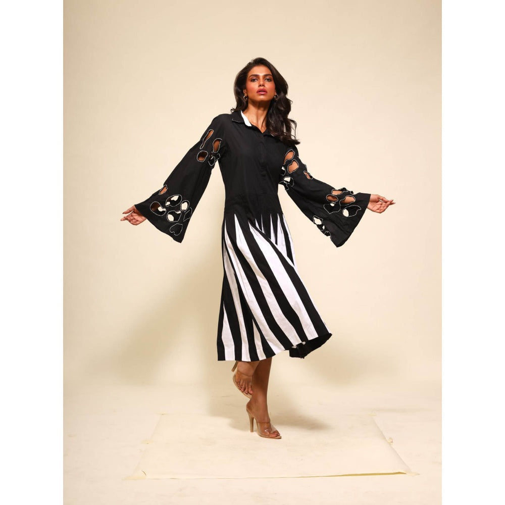 September Spring Candy Dress In Black