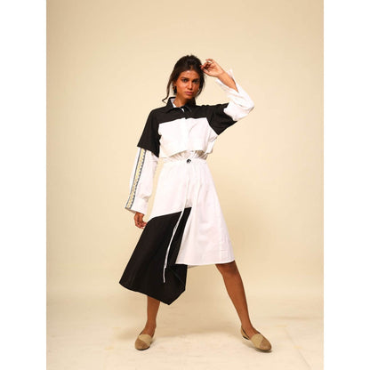 September Spring Black Soho-Boho Dress