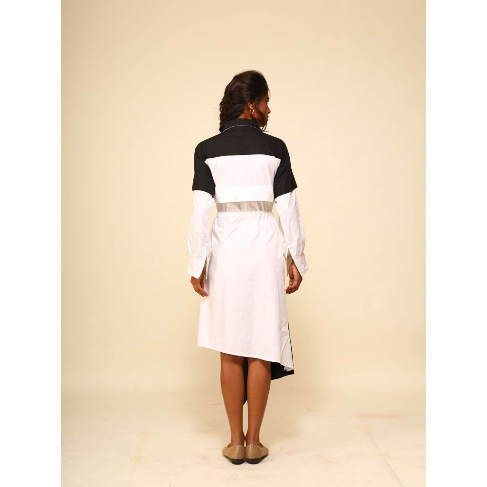 September Spring Black Soho-Boho Dress