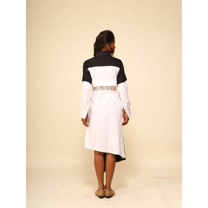 September Spring Black Soho-Boho Dress