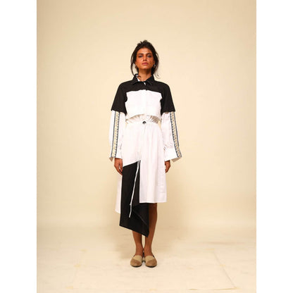 September Spring Black Soho-Boho Dress