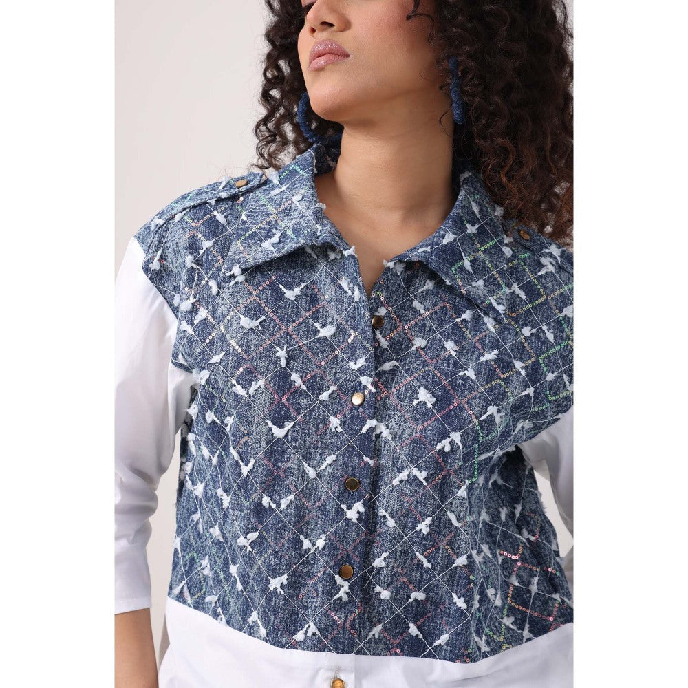 September Spring Snow Co-Ord Set - Blue