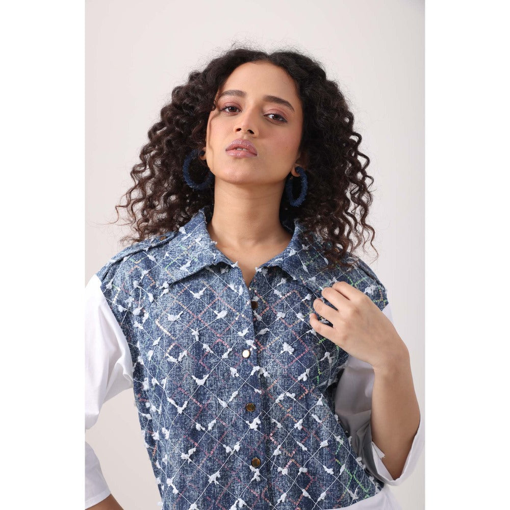 September Spring Snow Co-Ord Set - Blue