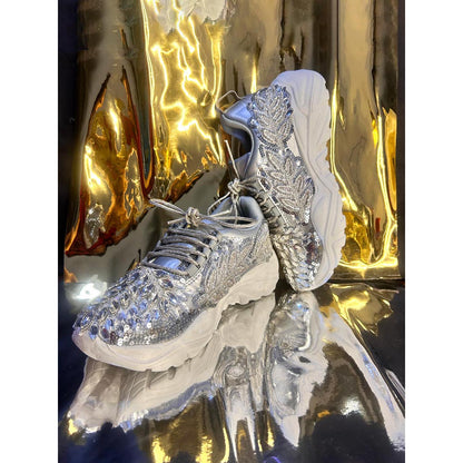Chal Jooti Once Upon A Snowflake Silver Sneakers