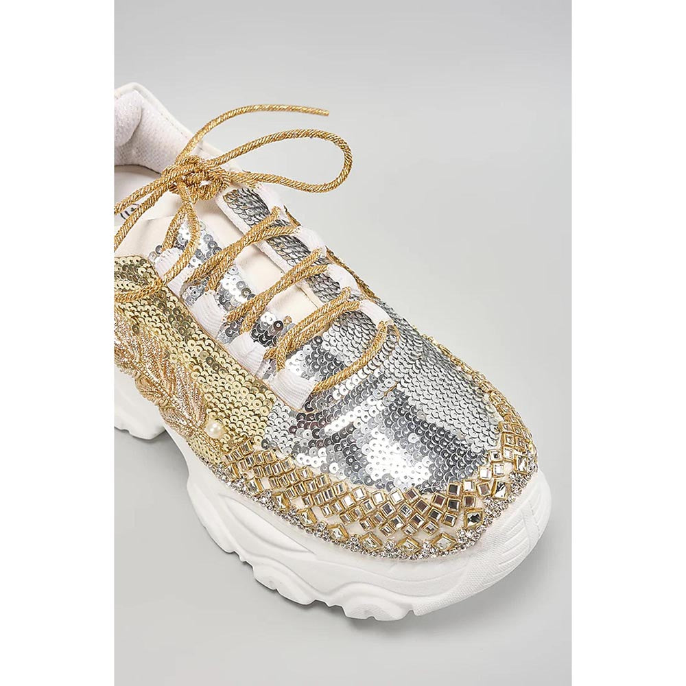 Chal Jooti Her Highness White Sneakers