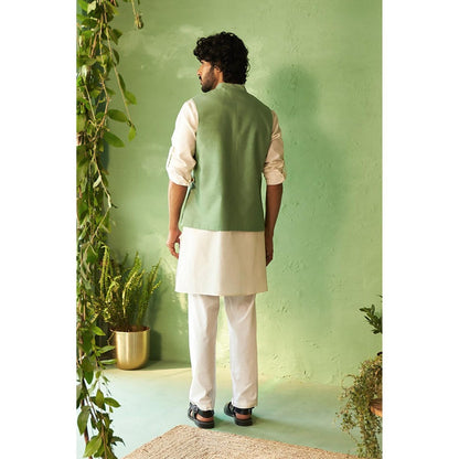 Charkhee Kinaara White Bundi Set