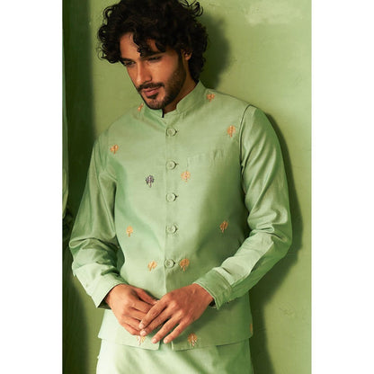 Charkhee Kinaara White Bundi Set