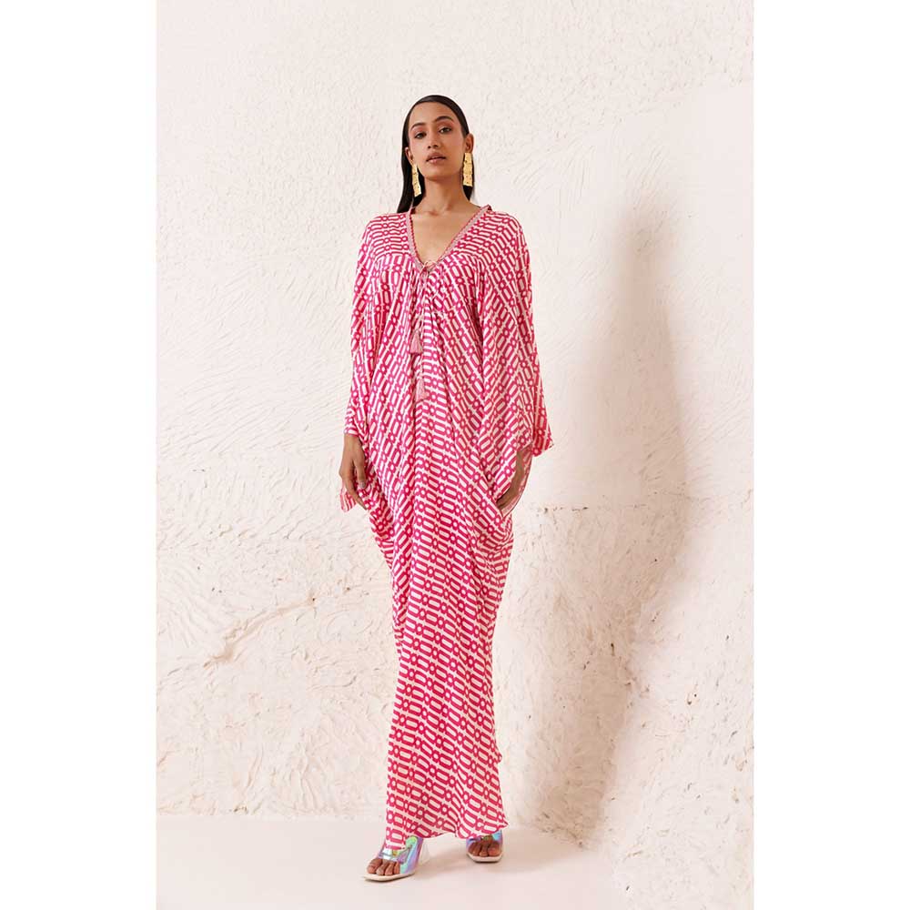 CHHAYA MEHROTRA Pink Rouge Kaftan