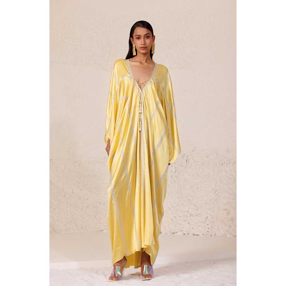 CHHAYA MEHROTRA Yellow Glaze Kaftan