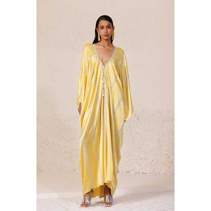 CHHAYA MEHROTRA Yellow Glaze Kaftan