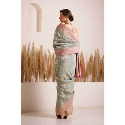 CHHAYA MEHROTRA Multicolour Falak Saree with Stitched Blouse