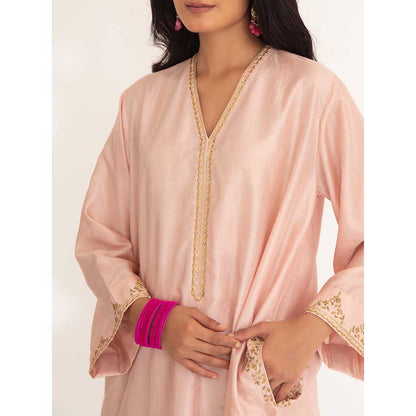 CHHAYA MEHROTRA Nude Satya Kurta with Pant (Set of 2)