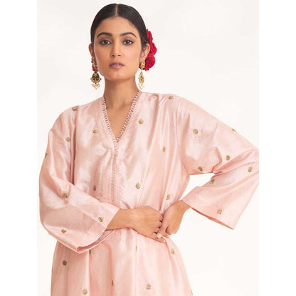 CHHAYA MEHROTRA Pink Ojal Kurta with Pant (Set of 2)