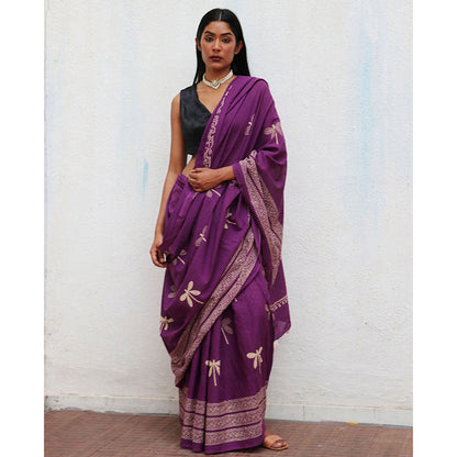 Chidiyaa Renaissance Cotton Saree Fmtm with Unstitched Blouse