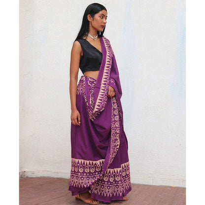 Chidiyaa Eloise Cotton Saree Fmtm with Unstitched Blouse