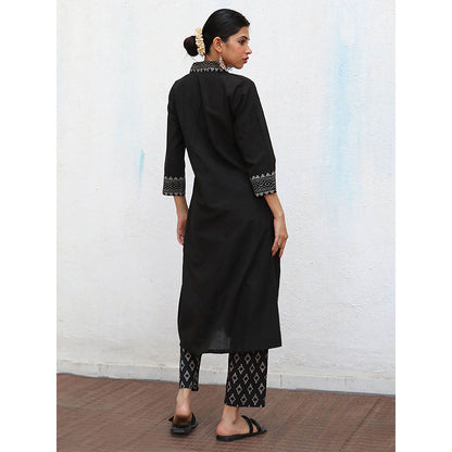Chidiyaa Nomad Annalise Block printed Cotton Kurta Set (Set of 2)