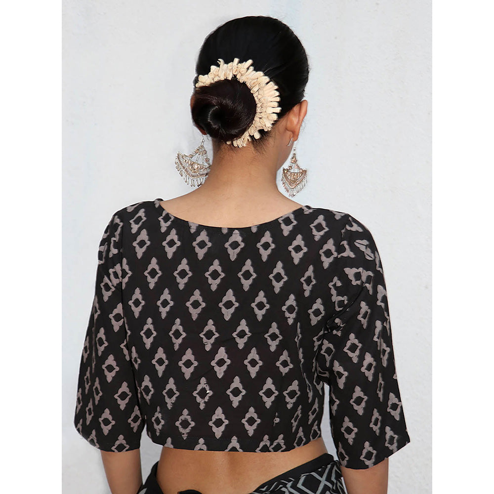 Chidiyaa Nomad Gitana Block printed Cotton Crop Top Blouse