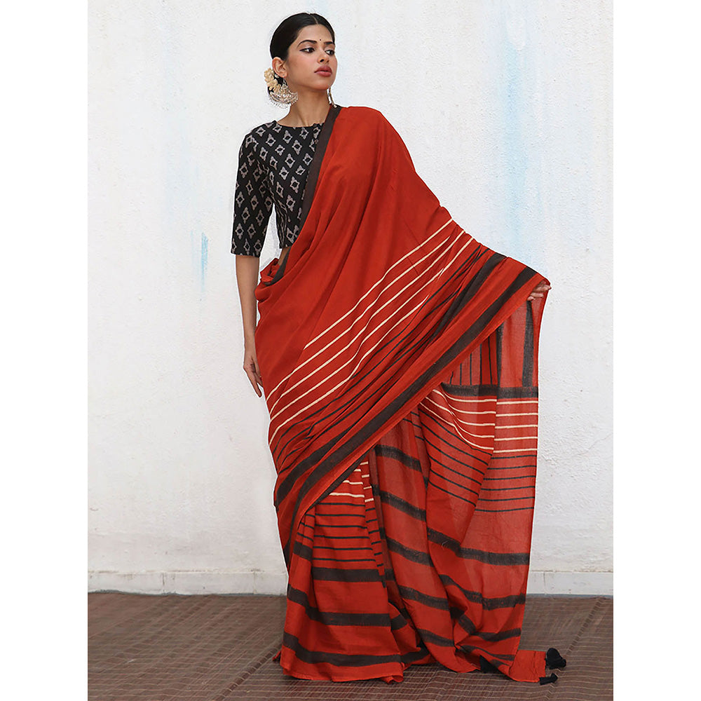 Chidiyaa Nomad Gitana Block printed Cotton Crop Top Blouse