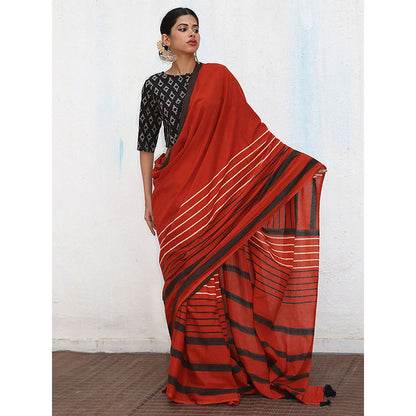 Chidiyaa Nomad Gitana Block printed Cotton Crop Top Blouse