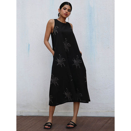 Chidiyaa Nomad Zita Block printed Cotton Dress
