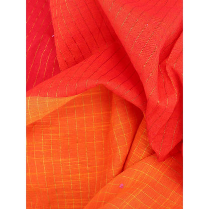 Chidiyaa Rainbow Cafe Iris Handwoven Cotton Dress