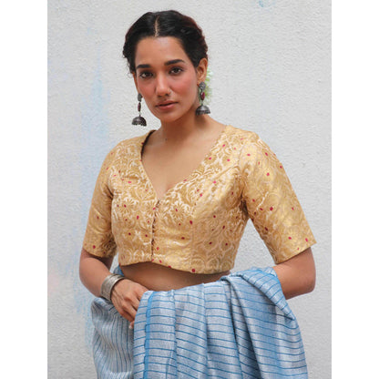 Chidiyaa Jheel Devina Brocade Blouse