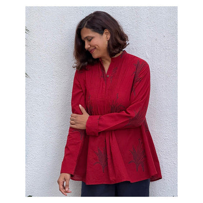 Chidiyaa Zebaish Block Printed Cotton Kurti