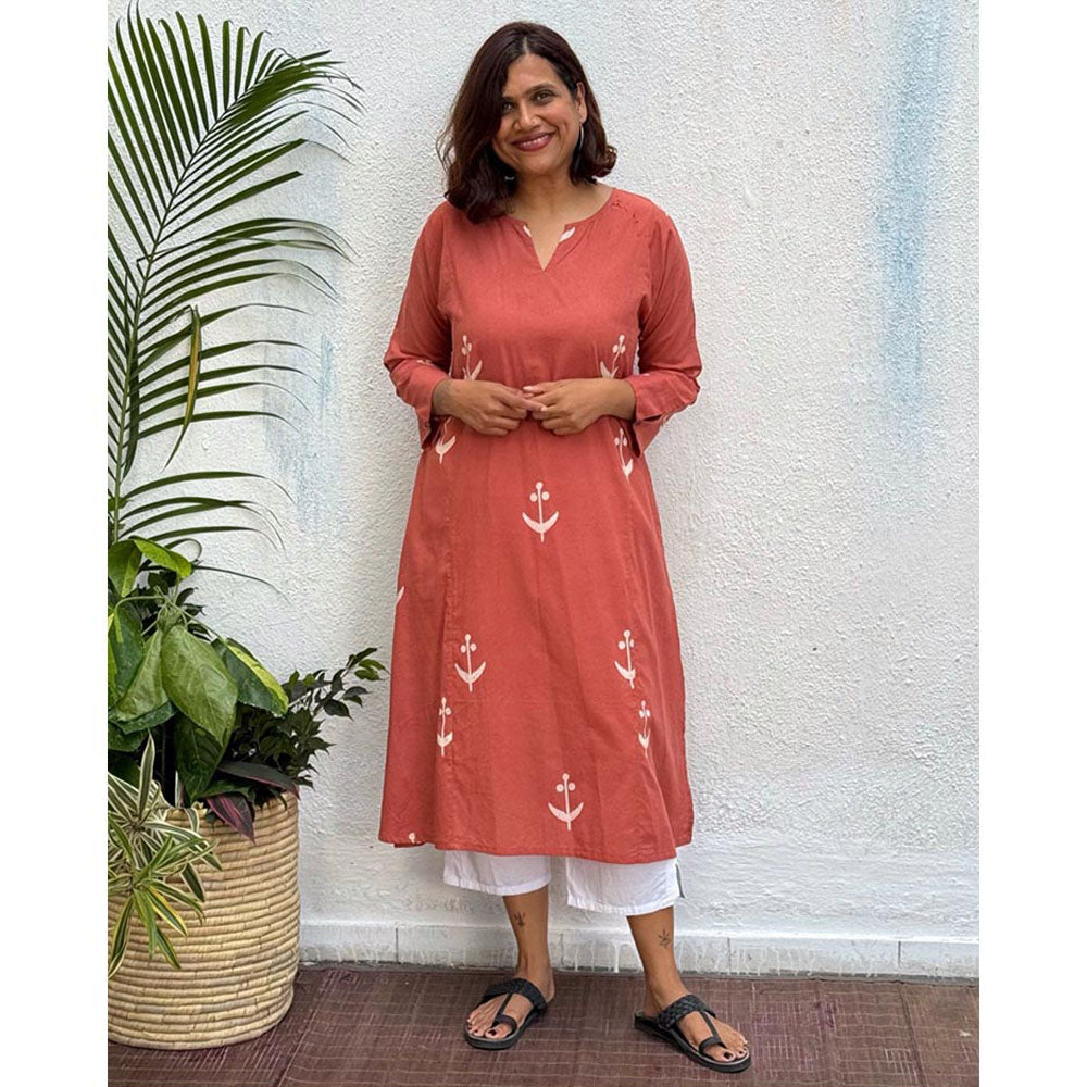 Chidiyaa Shama Block Printed Cotton Kurta