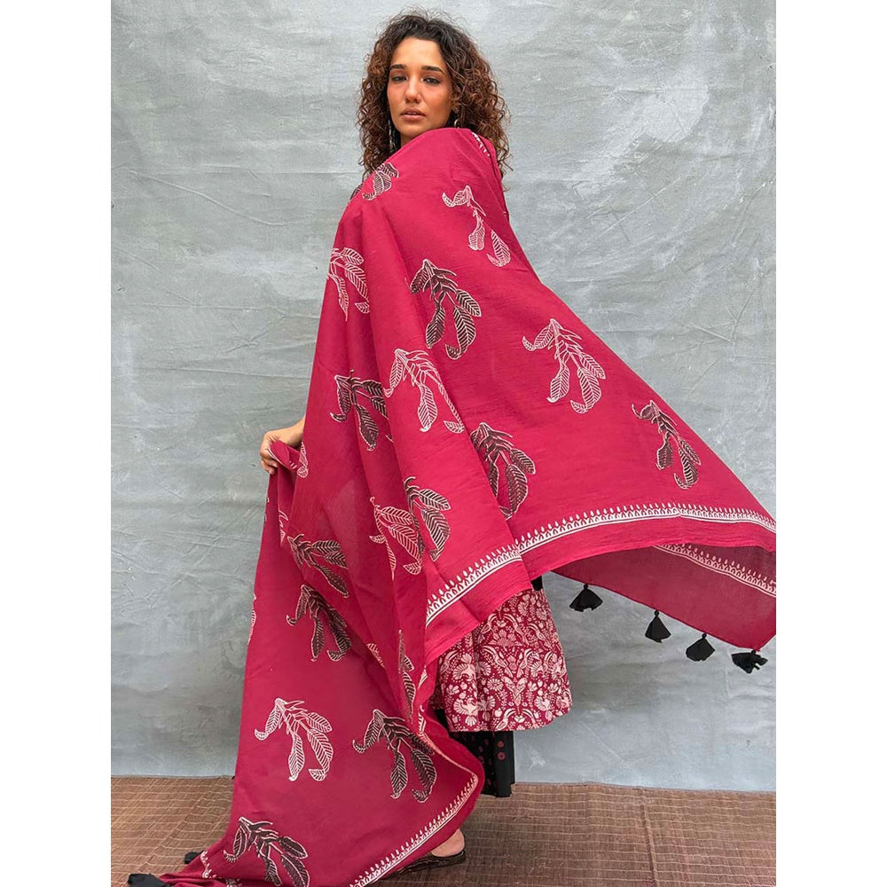 Chidiyaa Pink Soil Hues Of Horizon Ed Cotton Dupatta