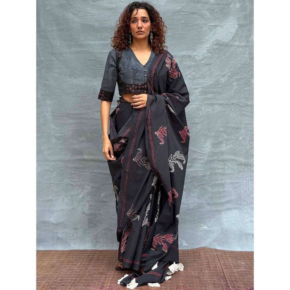Chidiyaa Soil Flow Of Seasons Printed Cotton Blouse