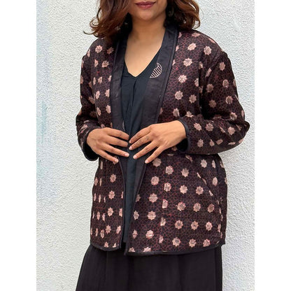 Chidiyaa Multi-Colour Sardi Ki Dhoop Moonchild Mashru Silk Reversible Jacket