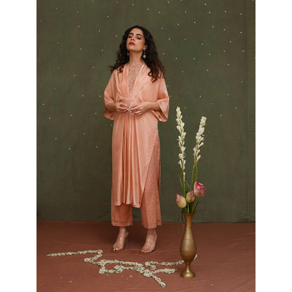 Chokhi Chorri Peach Chandra Kaftan (Set of 2)