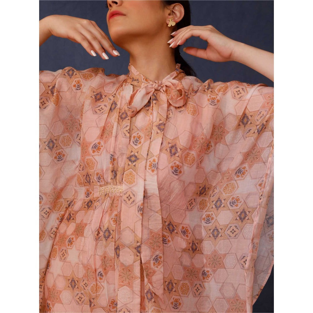 Chokhi Chorri Peach Amina Kaftan (Set of 3)