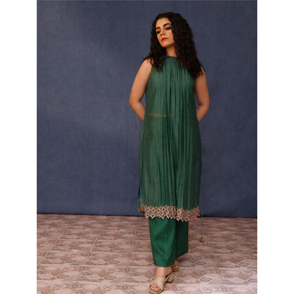 Chokhi Chorri Green Mona Kurta (Set of 3)