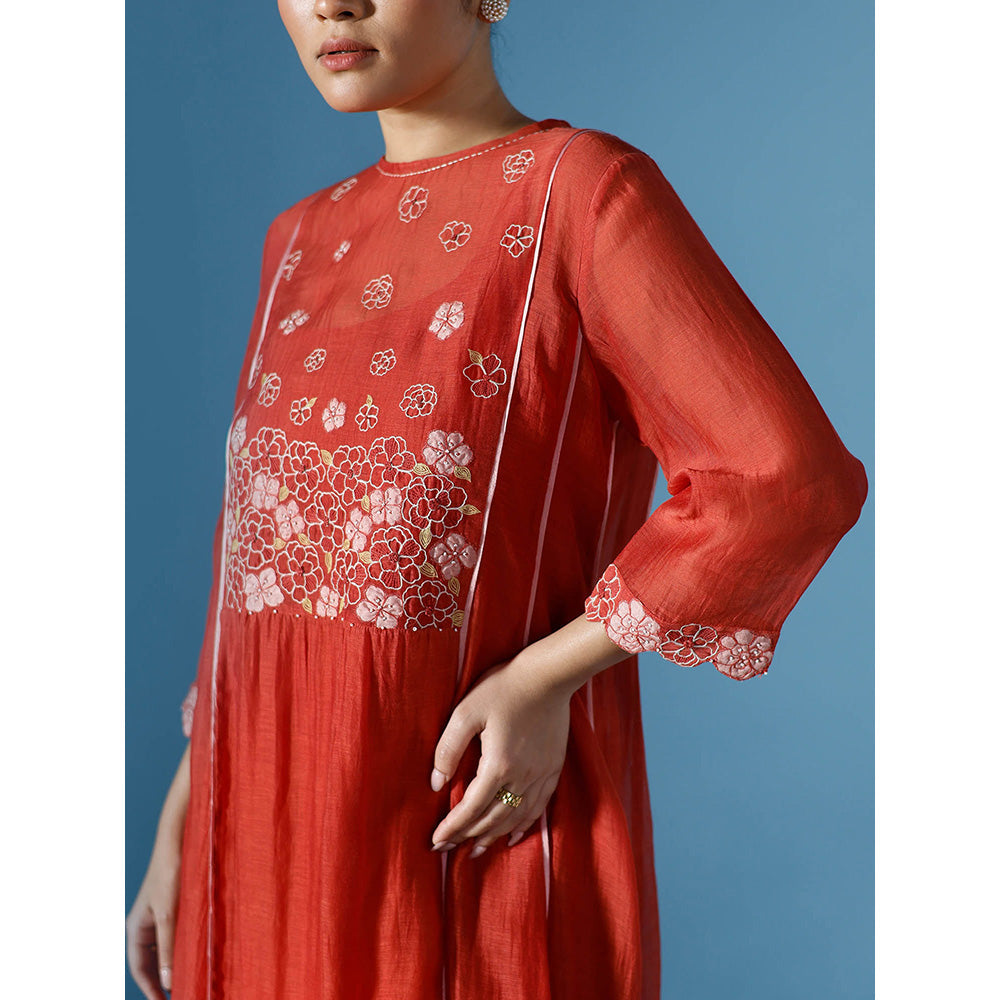 Chokhi Chorri Aura Kurta with Pant (Set of 2)