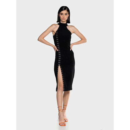 CILVR Black Midi Dress