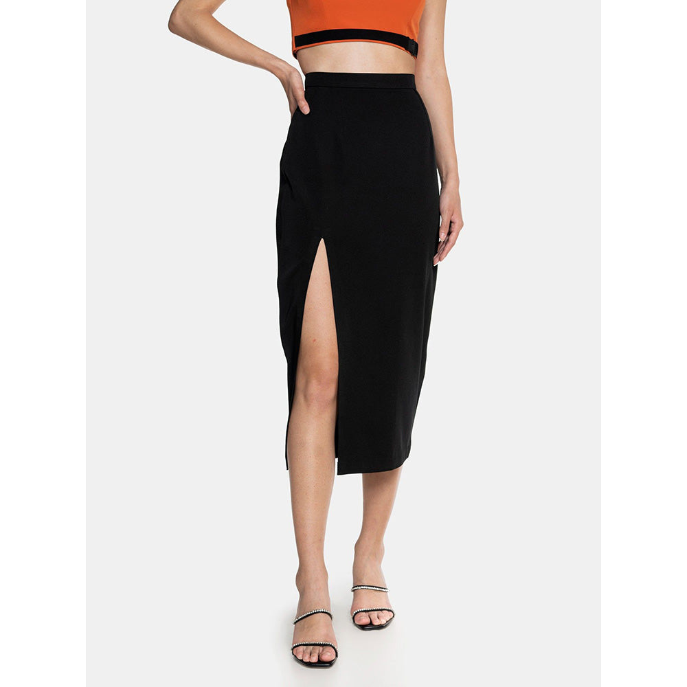 CILVR Women's Pencil Skirt with High Slit