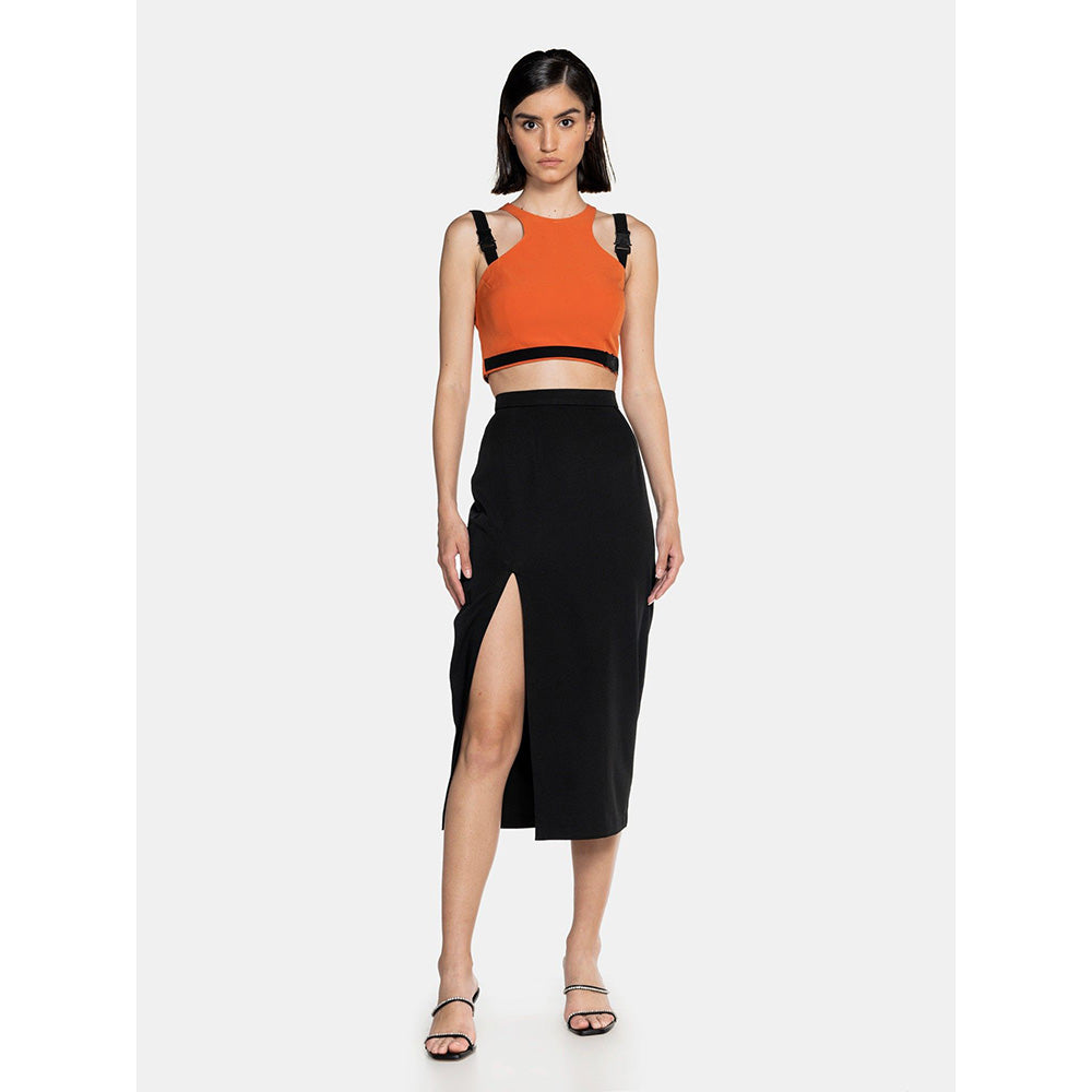 CILVR Women's Pencil Skirt with High Slit