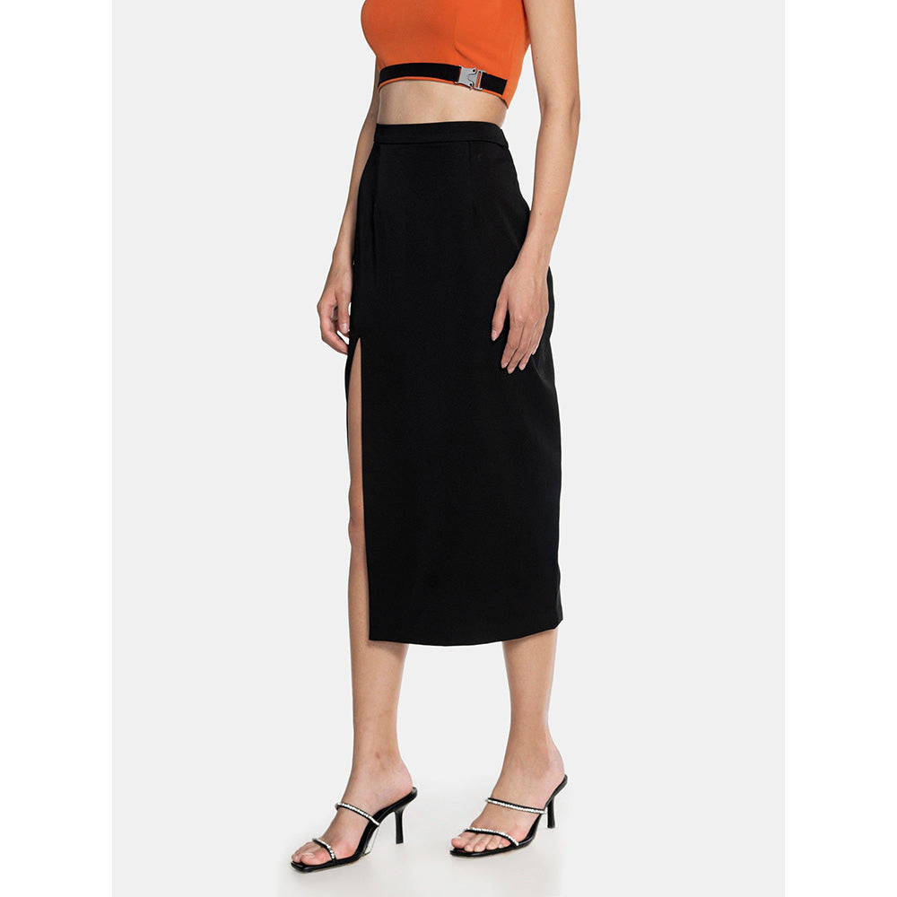 CILVR Women's Pencil Skirt with High Slit