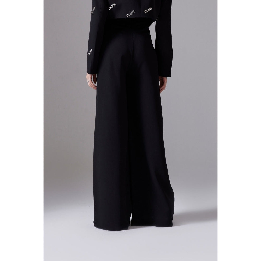 CILVR Women's Black High Waisted Tailored Pant