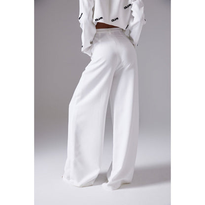 CILVR Women's White High Waisted Tailored Pant