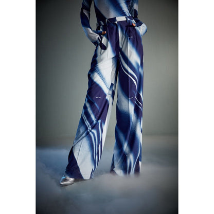 CILVR Women's Blue Sublimation Print Pant