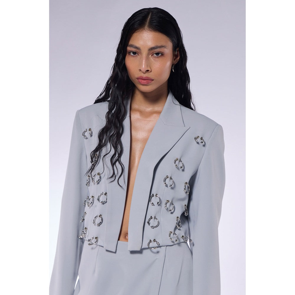 CILVR Ash Grey Septum Blazer