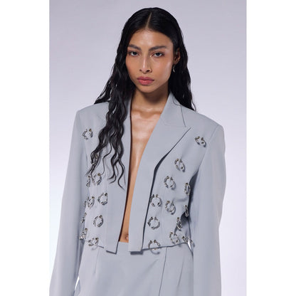 CILVR Ash Grey Septum Blazer