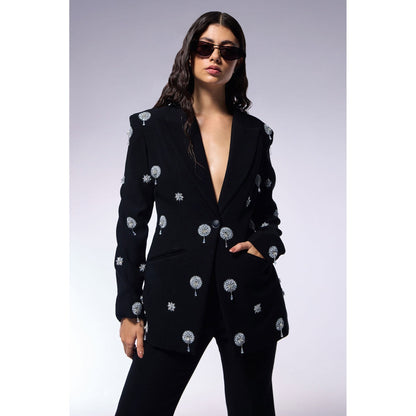 CILVR Black Cosmos Midnight Blazer