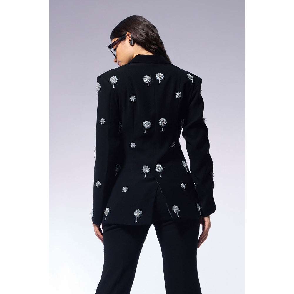 CILVR Black Cosmos Midnight Blazer