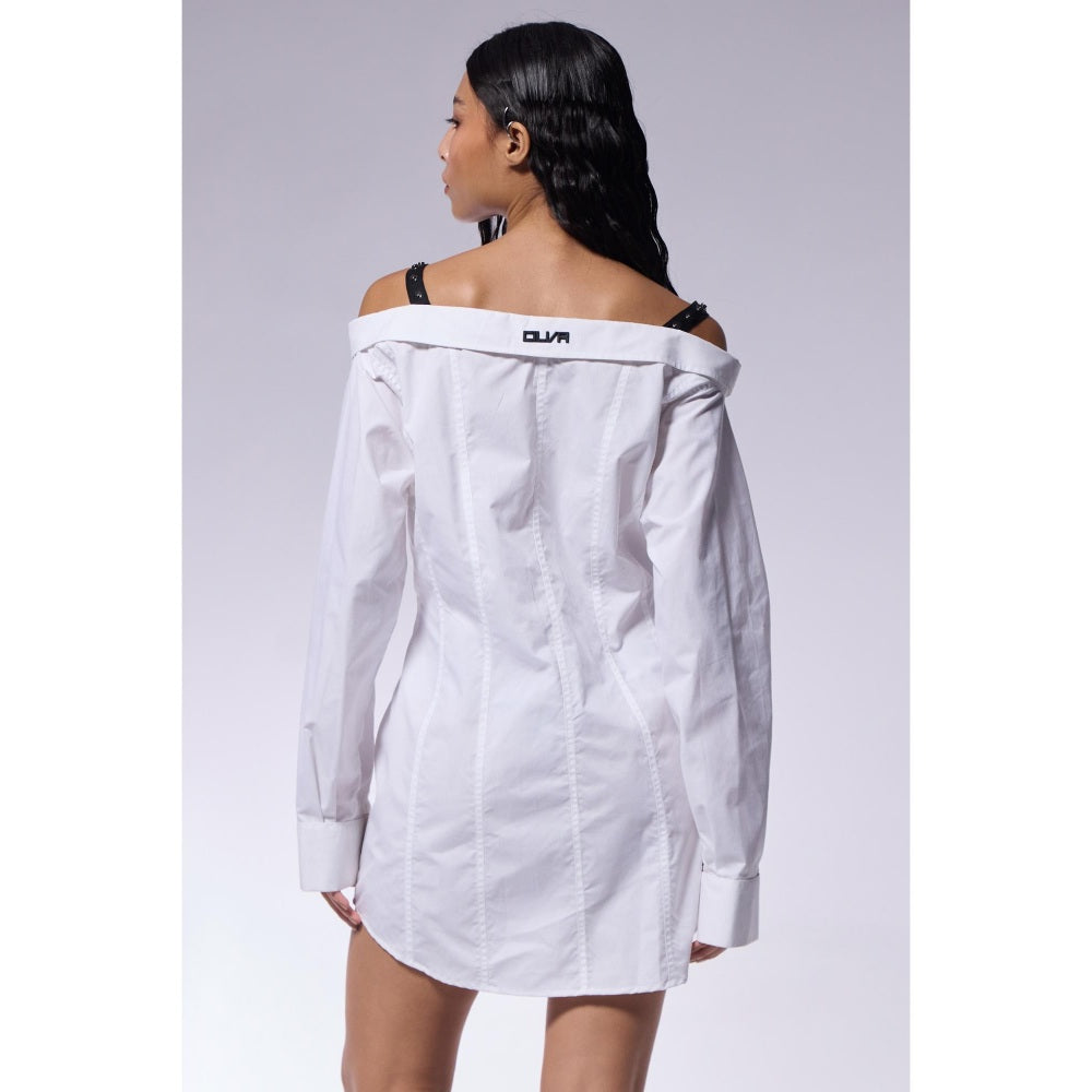 CILVR Off-Shoulder Shirt Dress