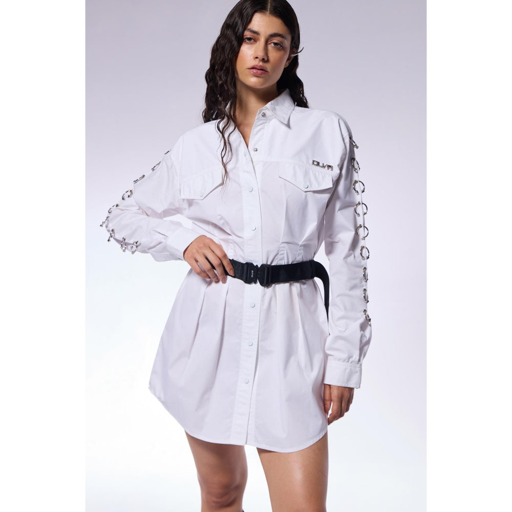 CILVR White Poplin Trucker Shirt (Set of 2)