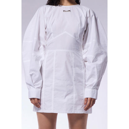 CILVR White Poplin Shirt Dress