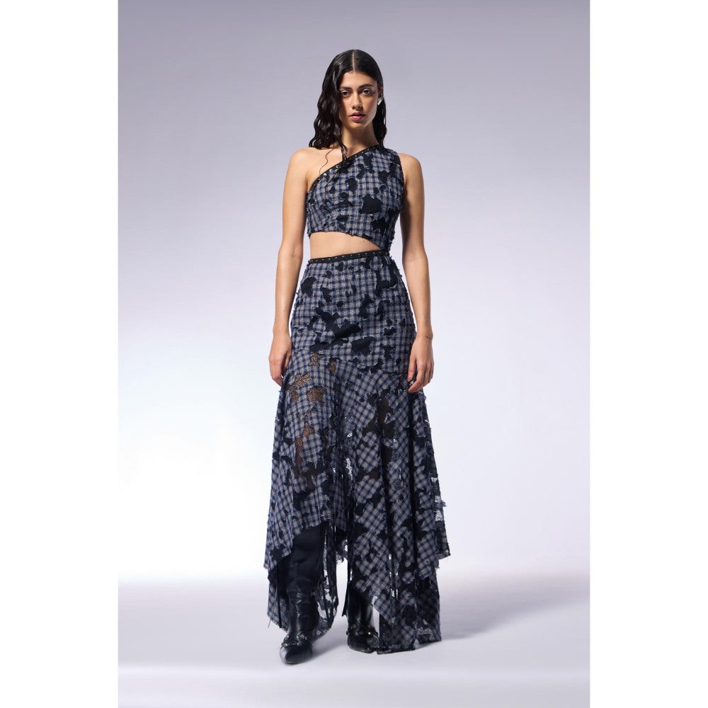 CILVR Deconstructed Printed Maxi Dress